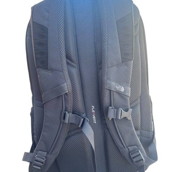 The North Face GroundWork Backpack Dark Grey With  Red Accent